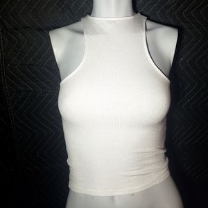White Tank Crop Top